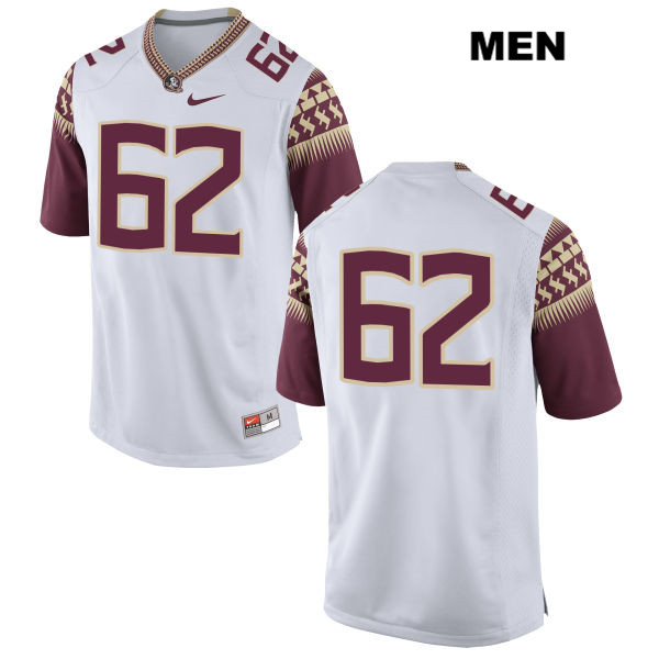 Men's NCAA Nike Florida State Seminoles #62 Ethan Frith College No Name White Stitched Authentic Football Jersey YUP3169FD